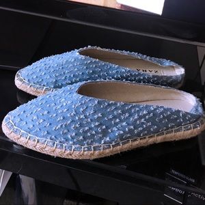 Zara Denim Flats Size US 7